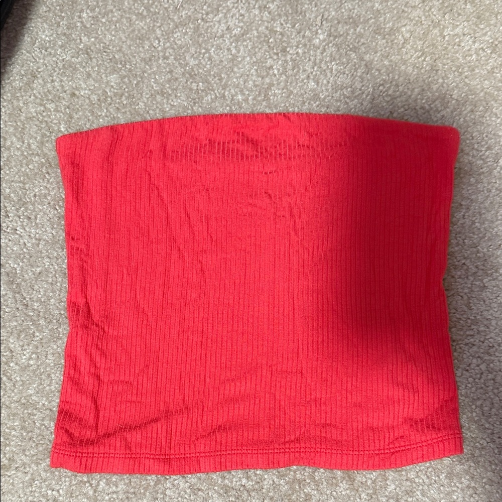 American Eagle Outfitters Red Crop Top